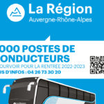 La Région Auvergne-Rhône-Alpes recrute : 1000 postes de conducteurs